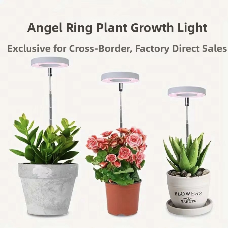 LED angelo žiedinė augimo lemputė augalams, 20 LED, Sanan Optoelectronics čipas, 5V įvadas, tarnavimo laikas 50 000 h