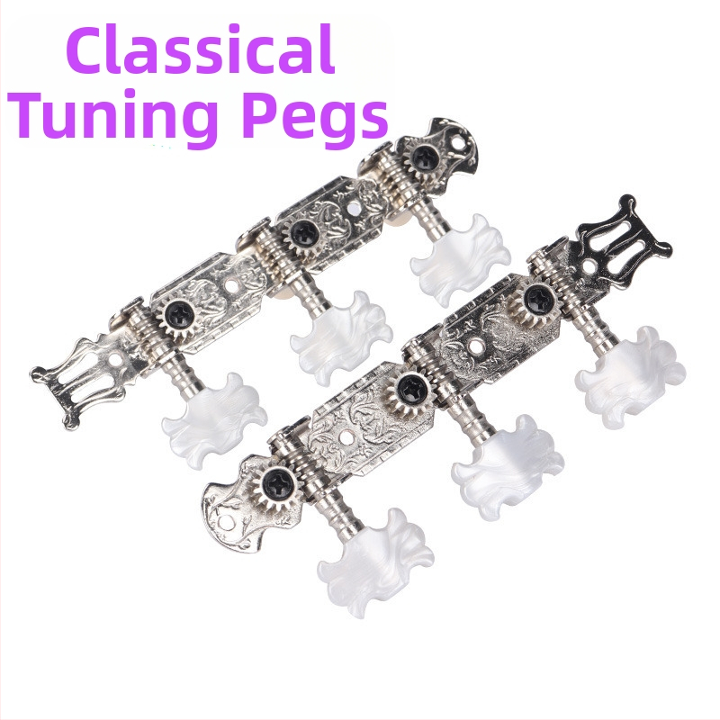 Ladiace klúče na klasickú gitaru – Kovové, model: Klasický gombík na struny, určené pre západné strunové nástroje