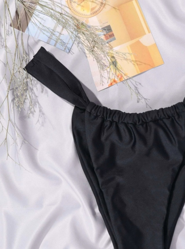 Slip de înot pentru femei cu talie joasă, respirabil, model solid, material poliester, compoziție 80/20, căptușeală poliester, conținut căptușire 35%, potrivit pentru înot și sporturi acvatice, stil: brief