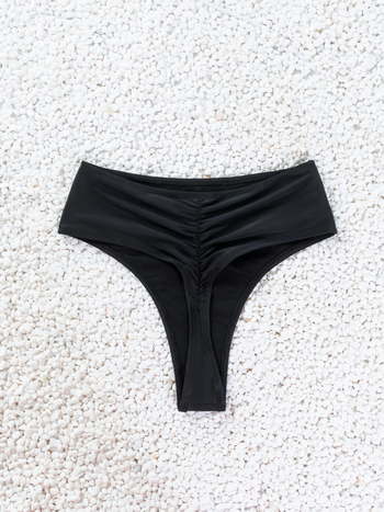 Γυναικείος μαγιό σλιπ από νάιλον, μονόχρωμο σχέδιο, 59 g, ύφασμα 80% νάιλον, επένδυση 82% πολυεστέρας