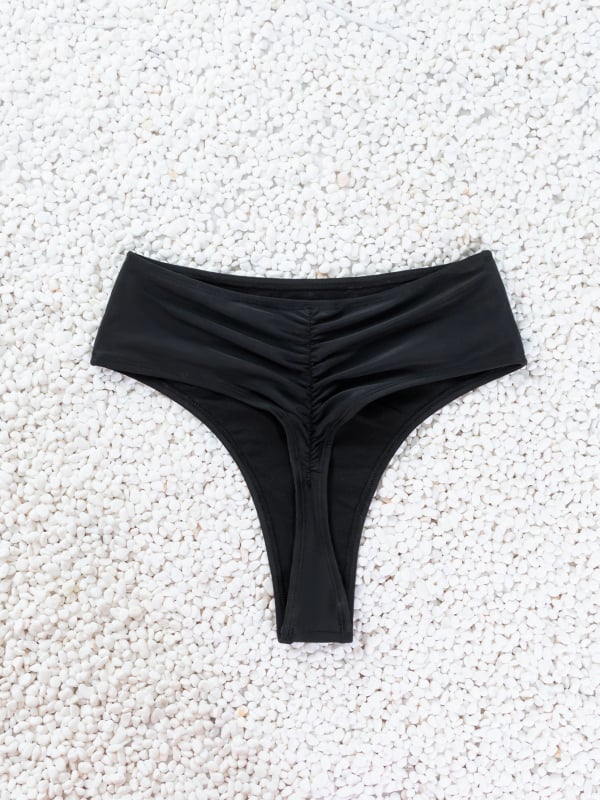 Női nejlon úszónadrág, egyszínű mintázat, 59 g, anyag 80% nejlon, bélés 82% poliészter