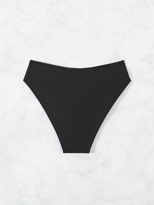 Slip de baie pentru femei, model bikini, culoare solidă, material nylon 80%, căptușeală poliester, greutate 67 g