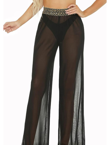 Γυναικείοι μαγιό σορτς με πάνελ από δίχτυ, μονοχρωματικό ύφασμα πολυεστέρα με επένδυση σπάντεξ, 82% πολυεστέρας / 18% σπάντεξ, 100 g/m2, ευρύ στυλ