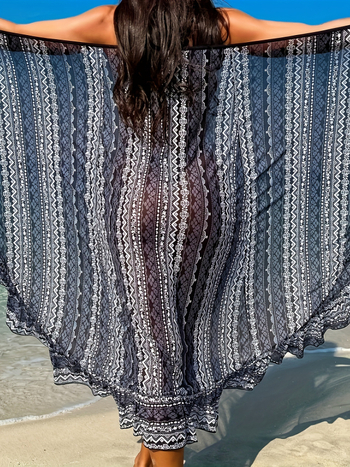 Φορεματάκι παραλίας με τιράντες, φλοράλ εκτύπωση, μακρύ, κατάλληλο για διακοπές στην ακτή, ευέλικτο στη χρήση, ύφασμα 95% πολυεστέρας με επένδυση 5% σπαντέξ για ενήλικες γυναίκες