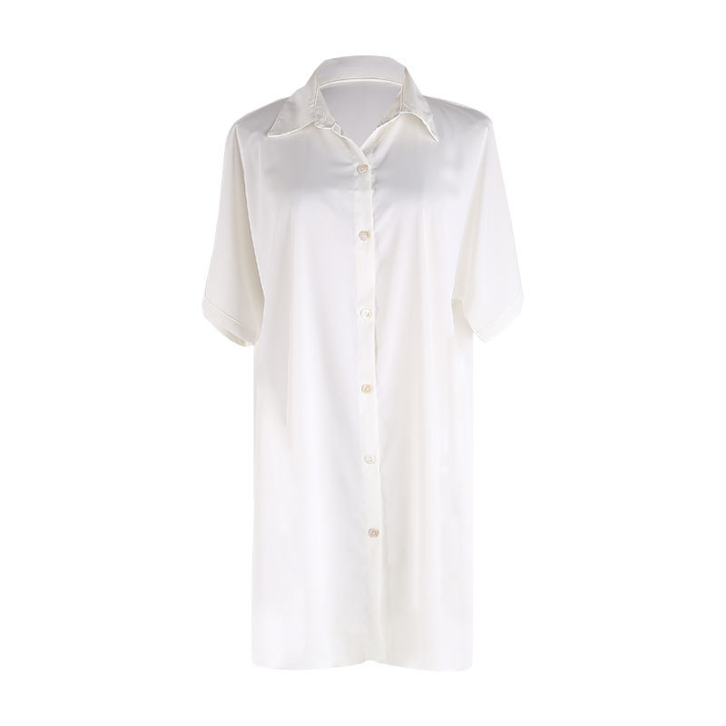 LH586 Ženska plažna bluza s gumbima, poliester materijal, podstava 100% poliester, 200 g/m² težina, pogodno za plivanje