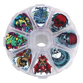 Set de plectre pentru chitară SOACH, PVC, model 8G-2P3-12, ambalare în cutie