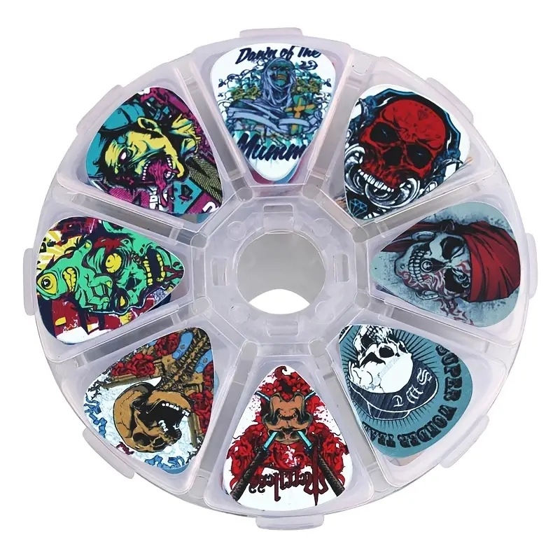 Set de plectre pentru chitară SOACH, PVC, model 8G-2P3-12, ambalare în cutie