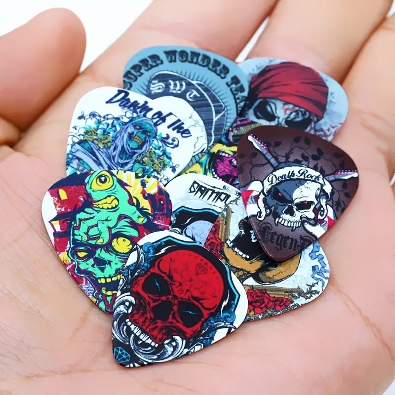 Set de plectre pentru chitară SOACH, PVC, model 8G-2P3-12, ambalare în cutie