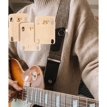 Φλάντζα για τον λαιμό της κιθάρας, σετ 3 τεμαχίων από boxwood, Hao Cai Craft