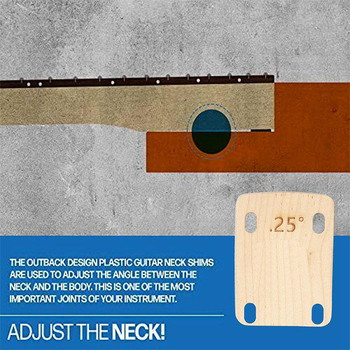 Φλάντζα για τον λαιμό της κιθάρας, σετ 3 τεμαχίων από boxwood, Hao Cai Craft