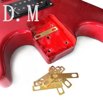 Μπρούντζινη φλάντζα ρύθμισης ύψους του λαιμού κιθάρας – σετ 8 τεμαχίων, μοντέλο 060, ενισχυτική πλάκα για ηλεκτρική κιθάρα