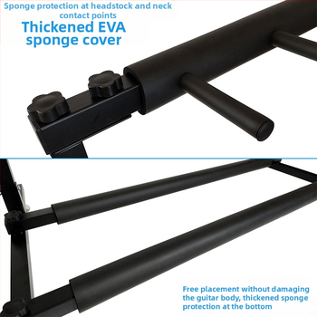 PJ-5 Πτυσσόμενο στηρίγμα κιθάρας, πεντακέφαλο, για 5 κιθάρες, μεταλλικός σκελετός με επένδυση από σφουγγάρι