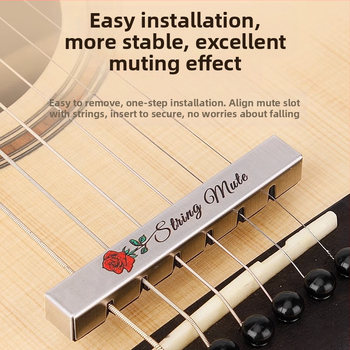 Tlmič akustickej gitary He Hang — redukcia hluku pre hudobné nástroje; tlmiaca podložka pre gitaru