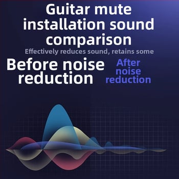 Tlmič akustickej gitary He Hang — redukcia hluku pre hudobné nástroje; tlmiaca podložka pre gitaru