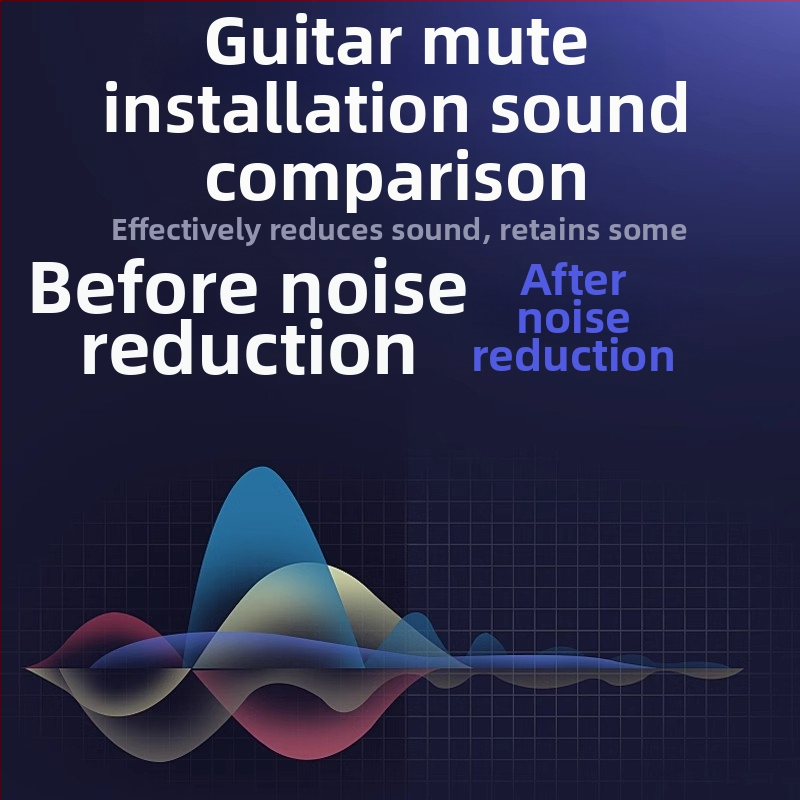 Tlmič akustickej gitary He Hang — redukcia hluku pre hudobné nástroje; tlmiaca podložka pre gitaru