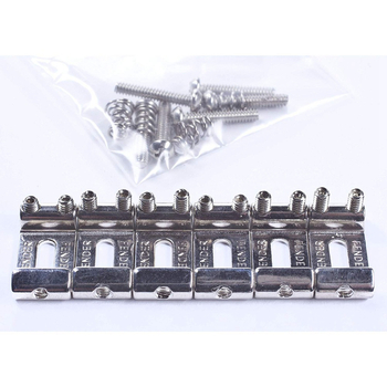 Ανταλλακτικά γέφυρας ηλεκτρικής κιθάρας, κράμα, σετ 6 τεμαχίων, συσκευασία σε OPP σακούλα