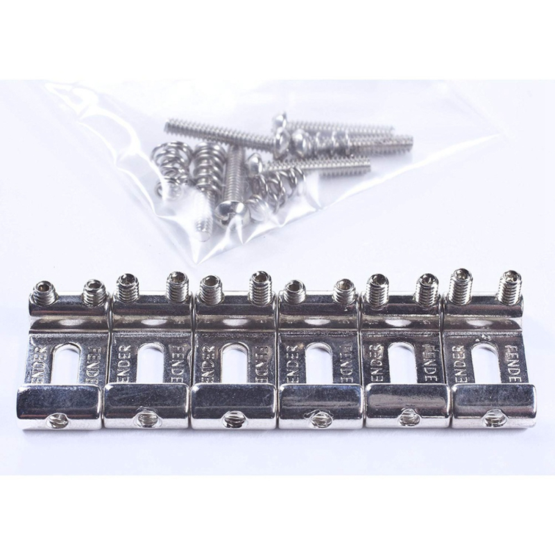 Ανταλλακτικά γέφυρας ηλεκτρικής κιθάρας, κράμα, σετ 6 τεμαχίων, συσκευασία σε OPP σακούλα