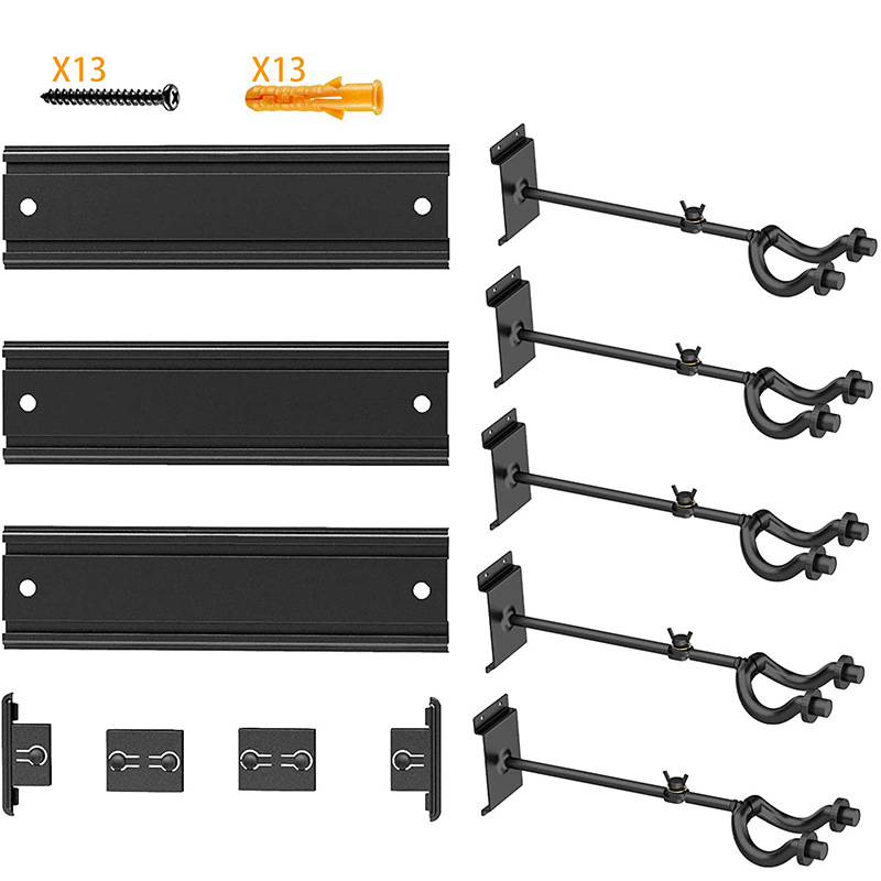 Zidni držač električne gitare, SG-04, aluminijska legura, Boying, za 5 gitara