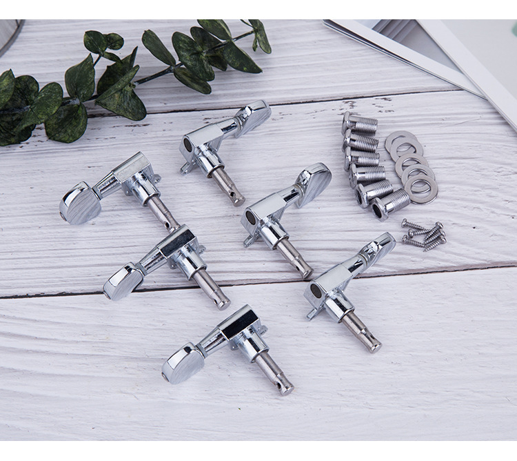 Κλειδιά κουρδίσματος κιθάρας, στεγανοποιημένα, μεταλλικά, μοντέλο 003, σετ