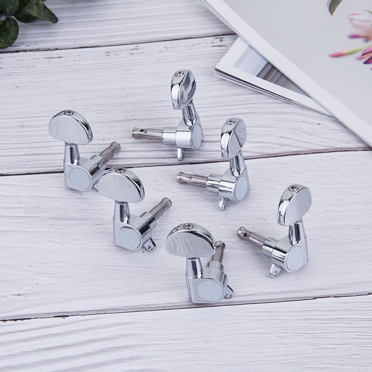 Κλειδιά κουρδίσματος κιθάρας, στεγανοποιημένα, μεταλλικά, μοντέλο 003, σετ