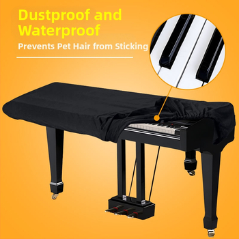 Piano klaviatūros dulkių dangtelis, poliesteris, prekinis ženklas Olica, pritaikoma apdaila, šiuolaikinis minimalistinis stilius