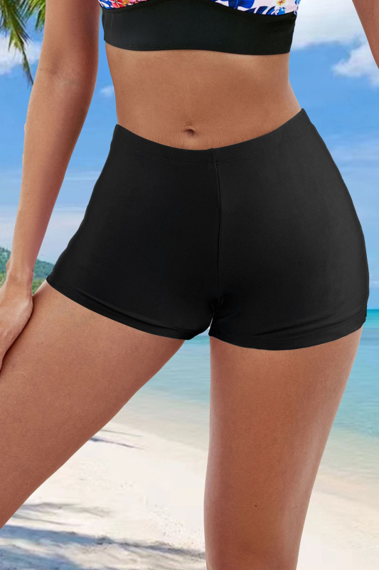 Slipuri de baie femei talie medie; compoziție 82% poliester, 18% spandex; pentru înot și sporturi acvatice