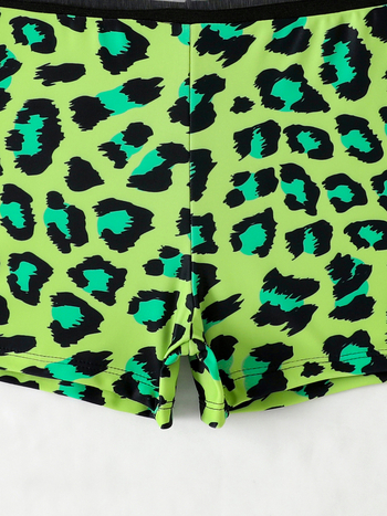 Κολάν γιόγκα με λεοπάρ μοτίβο, ψηλή μέση, δαντέλα για ανύψωση γλουτών, ύφασμα πολυεστέρας, σύνθεση 82/18