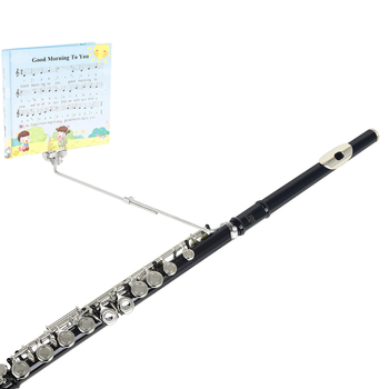 Κλιπ σημειώσεων φλάουτου, φορητός, μοντέλο ZJ-11, σιδερένιος, συσκευασία OPP, για μουσικά όργανα