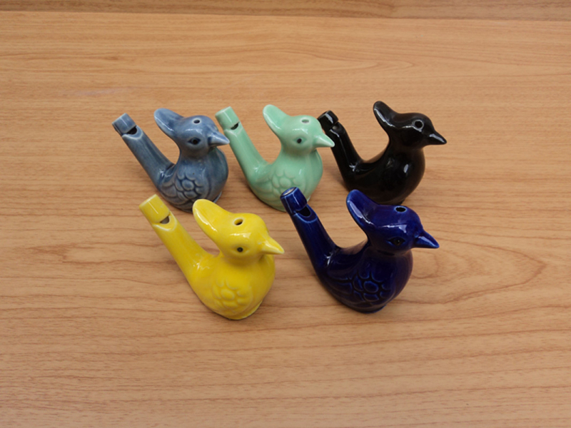 Κεραμικό διακοσμητικό φυσητήρα για πουλί νερού – πορσελάνη υπό γλάσο πολλών χρωμάτων, πολύχρωμη γλάσσα, προσαρμογή διαθέσιμη, μάρκα Chuangzhan, ημιχειροκίνητη παραγωγή