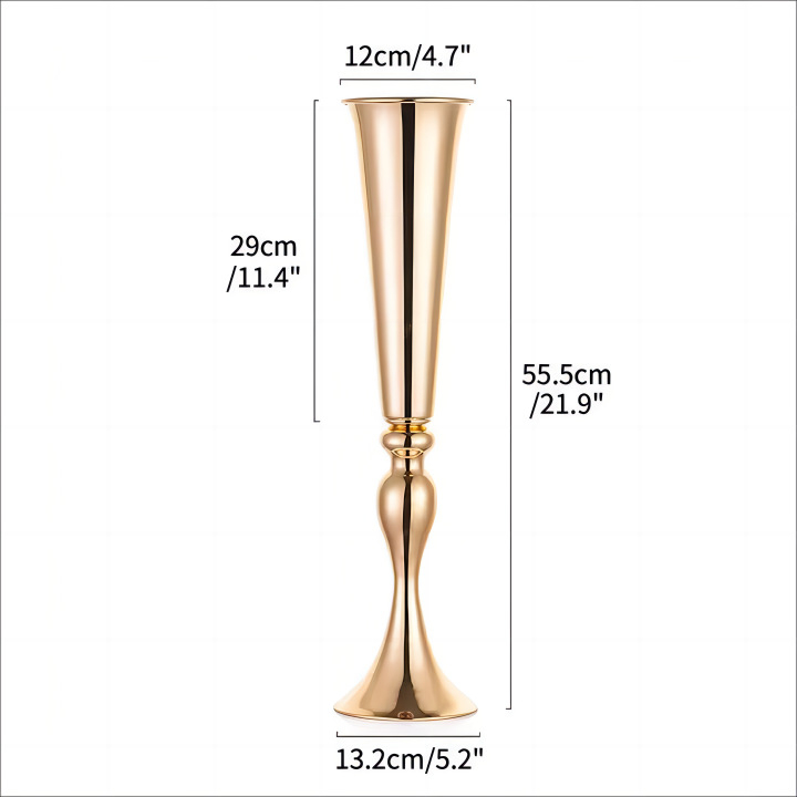 Vază metalică cu sirenă pentru decorul mesei la nuntă — Brand De Rong; Material: Metal; IP: neautorizat; Potrivit pentru Valentine's Day, Festivalul Primăverii, Paște, Ziua Națională; Ornament; Prop de aranjare a spațiului