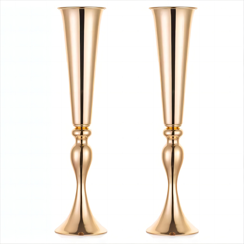 Vază metalică cu sirenă pentru decorul mesei la nuntă — Brand De Rong; Material: Metal; IP: neautorizat; Potrivit pentru Valentine's Day, Festivalul Primăverii, Paște, Ziua Națională; Ornament; Prop de aranjare a spațiului