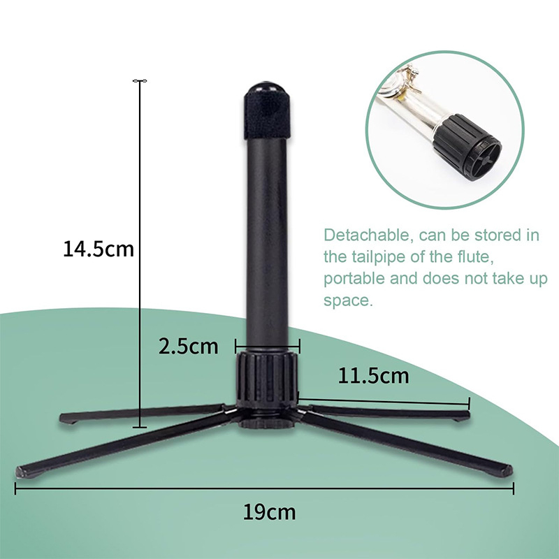 Suport pliabil pentru flaut, portabil, model: Flute folding stand, material: lipici, pentru instrumente muzicale