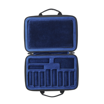 Θήκη αποθήκευσης στομίων σαξοφώνου, μοντέλο CA-12, σετ 12 τεμαχίων, EVA επένδυση με βελούδινο σάκο, κατασκευή από Oxford ύφασμα