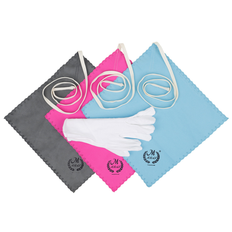 Set de curățare pentru instrumente muzicale, patru bucăți – model TZ-55; material: catifea artificială și bumbac; ambalare: opp; potrivit pentru saxofon, chitară și vioară