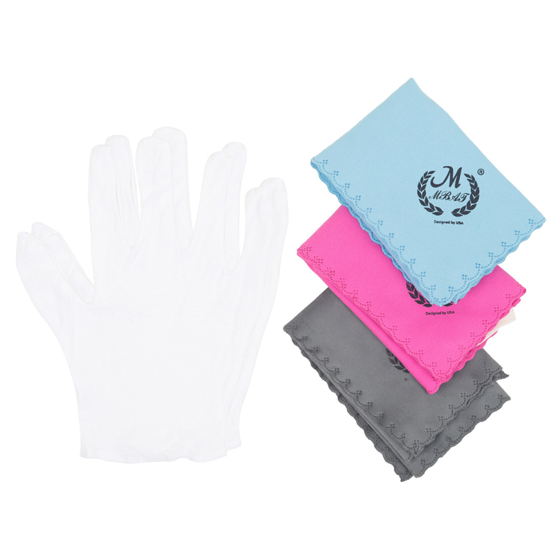 Set de curățare pentru instrumente muzicale, patru bucăți – model TZ-55; material: catifea artificială și bumbac; ambalare: opp; potrivit pentru saxofon, chitară și vioară