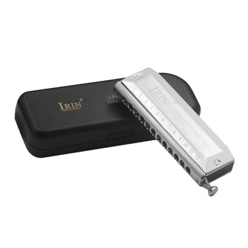 IRIN хроматична хармоника, 12 дупки, 48 тона, модел 1248, материал на звуковите отвори: неръждаема стомана