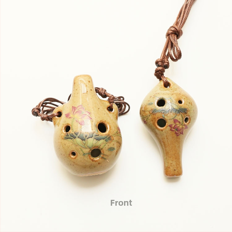 6-щелна керамична окарина в C от Shengyao Ceramics (Материал: порцелан; Категория: Друго; Опаковка: Стандартна)