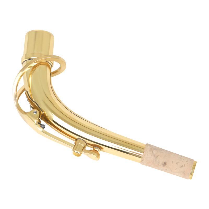 Set de accesorii pentru saxofon HK-1, cu gât curbat și muștiuc din plută