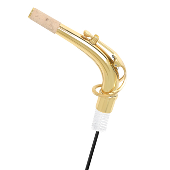 Perie de curățare pentru saxofon, cap dublu pentru curățarea cavității, peri metalici naturali, model B106, întreținere instrumente muzicale