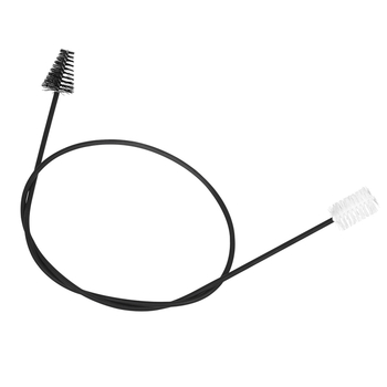 Perie de curățare pentru saxofon, cap dublu pentru curățarea cavității, peri metalici naturali, model B106, întreținere instrumente muzicale