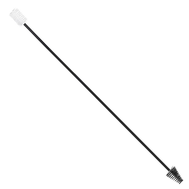 Perie de curățare pentru saxofon, cap dublu pentru curățarea cavității, peri metalici naturali, model B106, întreținere instrumente muzicale