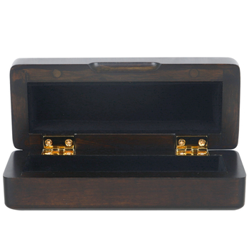 Cutie pentru muștiuc saxofon, lemn de arțar cu interior din flanel, model CA-01, ambalaj în pungă OPP