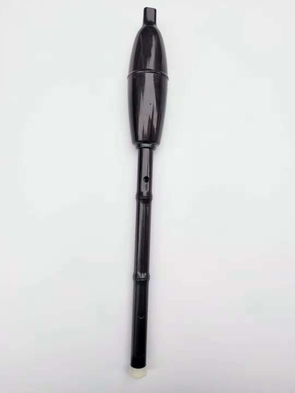 Bawu instrumentas iš dervos, pradedančiųjų modelis, vertikalus pūtimas, galimybės B arba C tonalitetams, įtrauktas flanelės krepšys