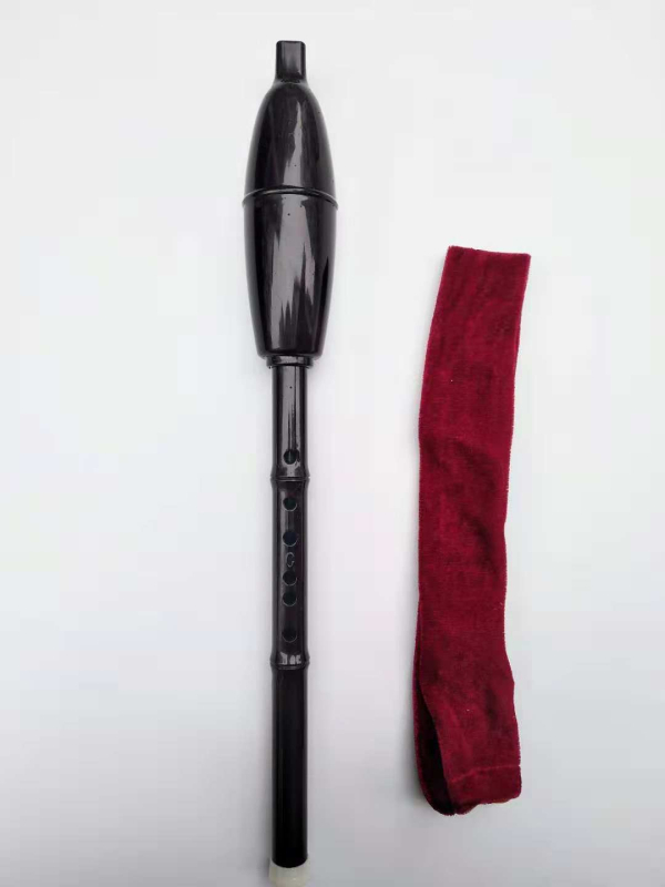 Bawu instrumentas iš dervos, pradedančiųjų modelis, vertikalus pūtimas, galimybės B arba C tonalitetams, įtrauktas flanelės krepšys