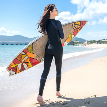 Μονόσωμο μαγιό με μακριά μανίκια, σχέδιο με πάνελ που ταιριάζουν, επένδυση για το στήθος, πολυεστερικό ύφασμα, επένδυση με 18% σπαντέξ