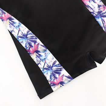 Μονόσωμο μαγιό γυναικών με φλοράλ εκτύπωση, ανοιχτή πλάτη, επενδεδυμένες κάψες στήθους, πολυεστέρας