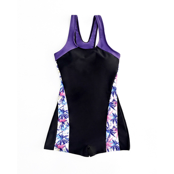 Μονόσωμο μαγιό γυναικών με φλοράλ εκτύπωση, ανοιχτή πλάτη, επενδεδυμένες κάψες στήθους, πολυεστέρας