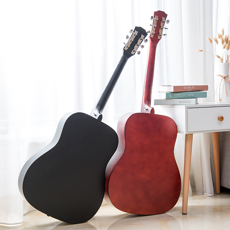 Κιθάρα από ξύλο – JIZHILIN, σώμα Basswood, πλάτη Basswood, ταστιέρα Basswood, ημι-κλειστοι μηχανισμοί κουρδίσματος