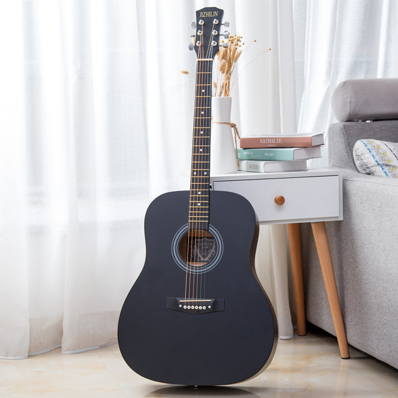 Κιθάρα από ξύλο – JIZHILIN, σώμα Basswood, πλάτη Basswood, ταστιέρα Basswood, ημι-κλειστοι μηχανισμοί κουρδίσματος