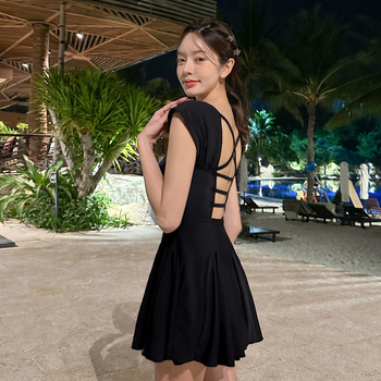 Γυναικείος ολόσωμος μαγιό με υψηλή μέση, ανοιχτή πλάτη, σέξι σχεδίαση, νάιλον ύφασμα με επένδυση στήθους